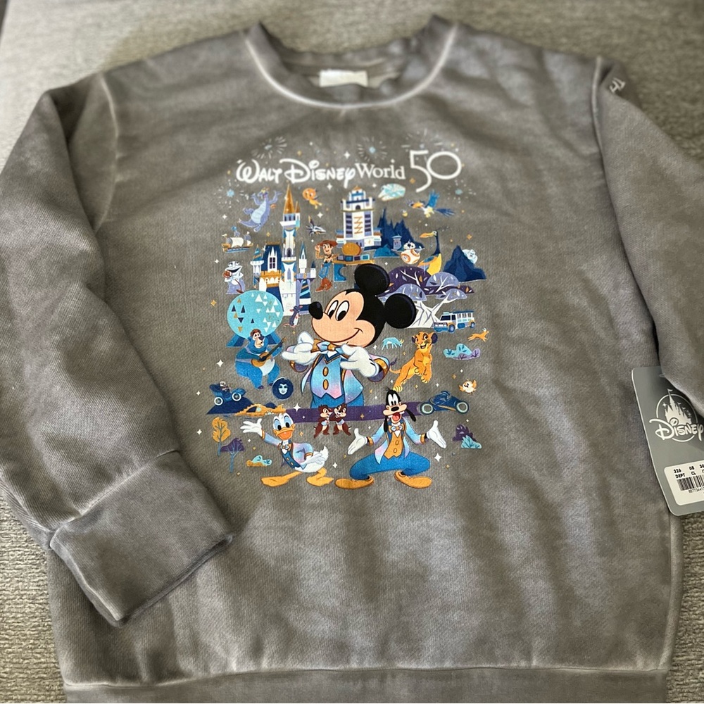 Walt Disney World 50th anniversary celebration sweatshirt size S childrens